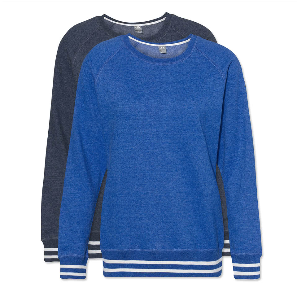 J. America Women's Varsity Crewneck Sweatshirt