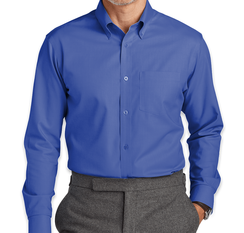 Brooks Brothers Tall Wrinkle-Free Stretch Nailhead Dress Shirt-default
