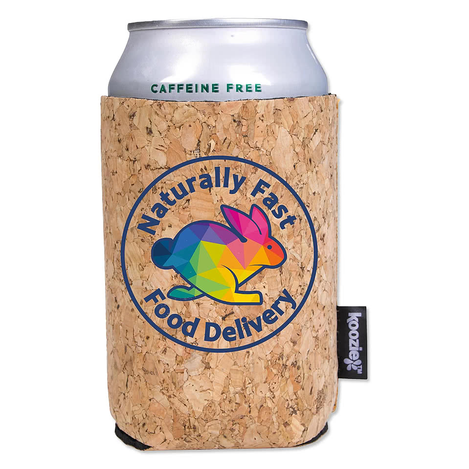 Full Color Koozie® Distressed Print Cork Can Cooler