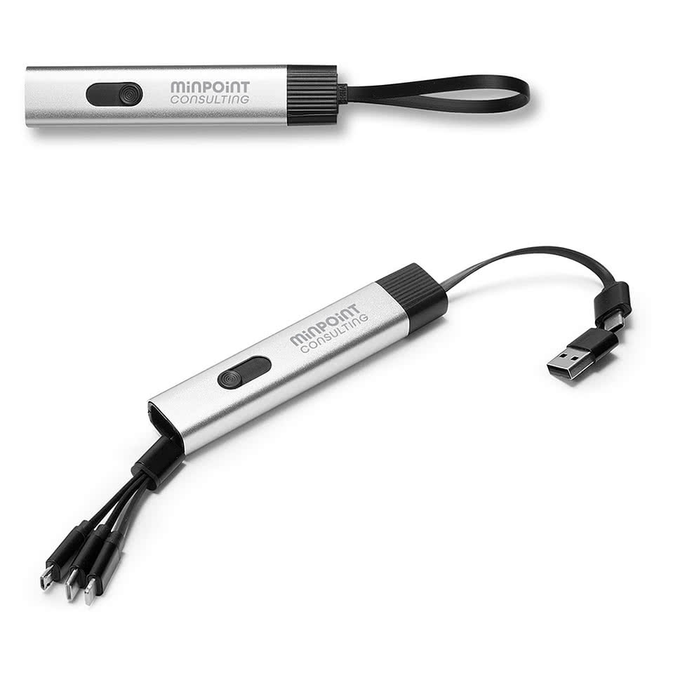Laser Engraved 5-in-1 Aluminum Charging Cable