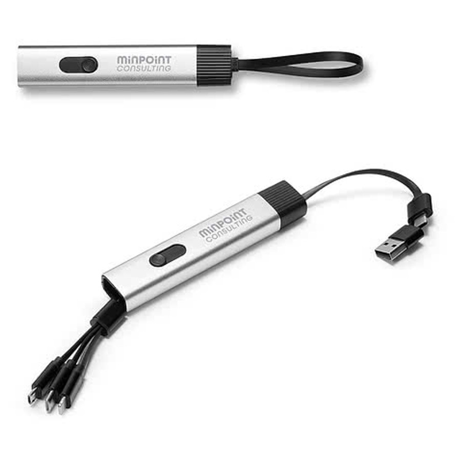 Laser Engraved 5-in-1 Aluminum Charging Cable