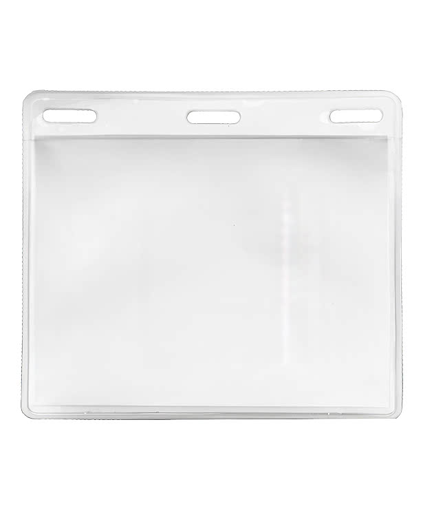 4" x 3" Horizontal Vinyl Badge Pouch