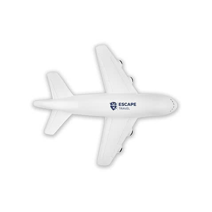 Jet Airplane Stress Reliever in WHITE