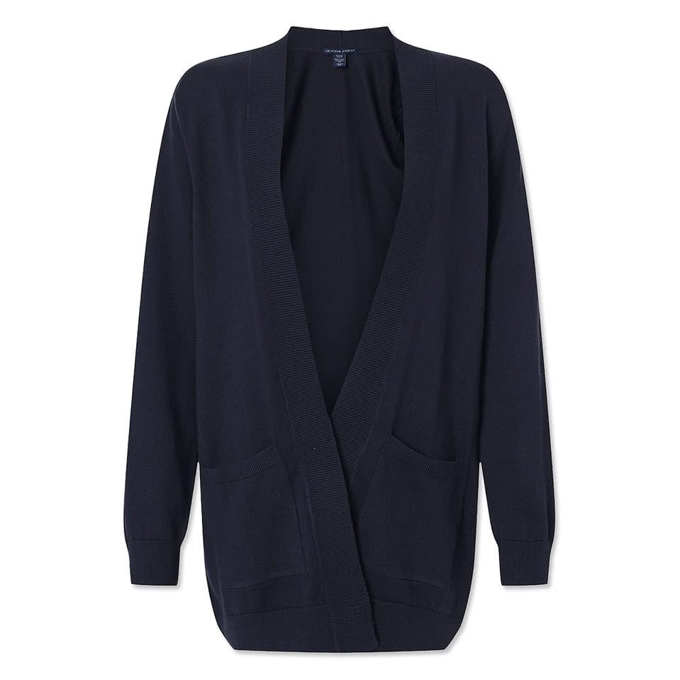 Devon & Jones Women's New Classics Recycled Open Cardigan