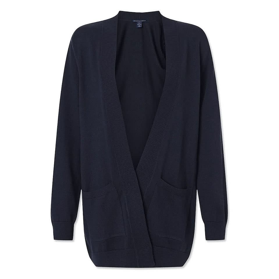 Devon & Jones Women's New Classics Recycled Open Cardigan - Printed