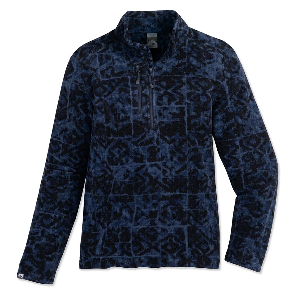 Storm Creek Fireside Recycled Printed Microfleece Quarter-Zip