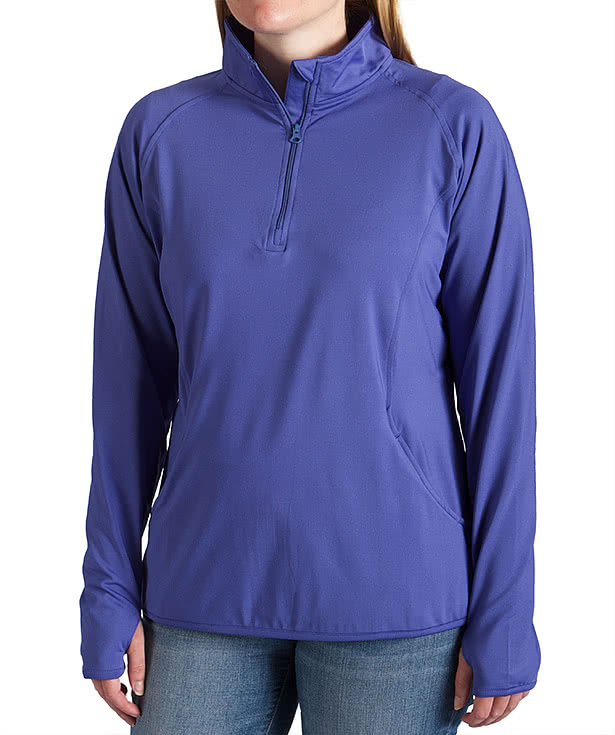 Sport-Tek Women's Performance Quarter Zip Pullover - Embroidered