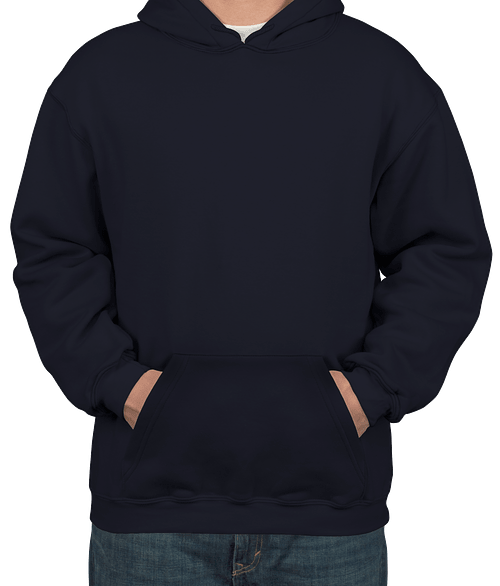 Bayside USA-Made Heavyweight Pullover Hoodie in Navy
