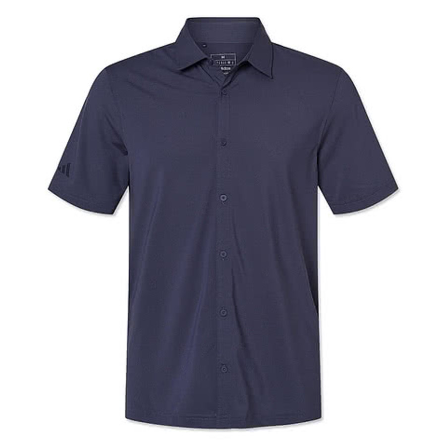 Adidas Recycled Short Sleeve Button Down Shirt - Printed