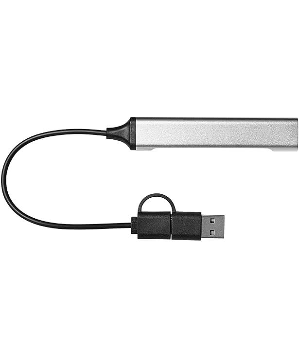 Laser Engraved Aluminum USB-C Hub Adapter