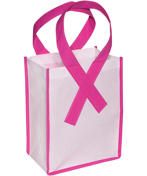 Pink Ribbon Breast Cancer Awareness Tote Bag