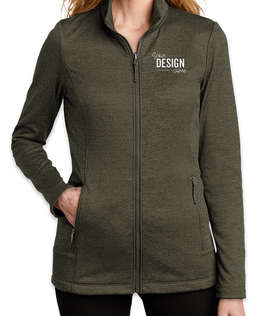 Port Authority Women's Collective Striated Tech Fleece Jacket - Color: Deep Olive Heather