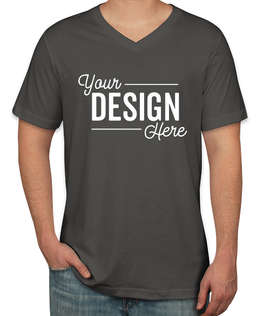 Canada - Bella + Canvas Jersey V-Neck T-shirt - Color: Asphalt