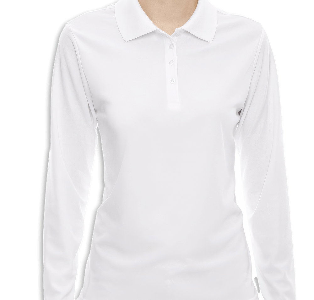 Core 365 Women's Long Sleeve Performance Pique Polo - Printed-default