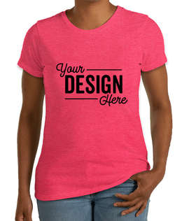 District Women's Perfect Blend T-shirt - Color: Heathered Watermelon