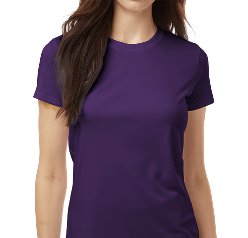 AllPro Women's Interlock UPF 50 Performance Shirt in Purple