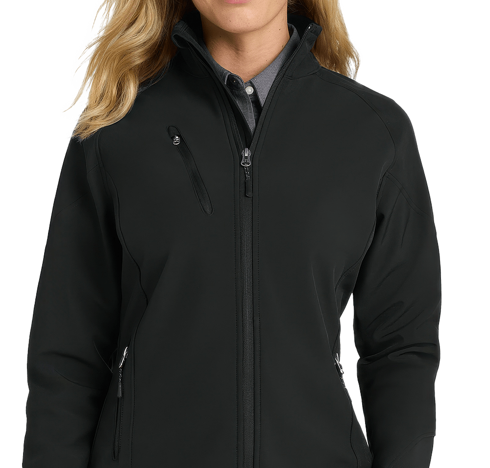 Port Authority Women's Textured Soft Shell Jacket-default