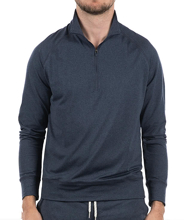 Burnside Dawn to Dusk Soft Jersey Quarter Zip Pullover