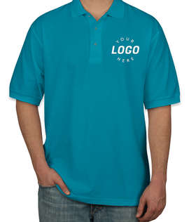 Port Authority Silk Touch Polo - Color: Turquoise
