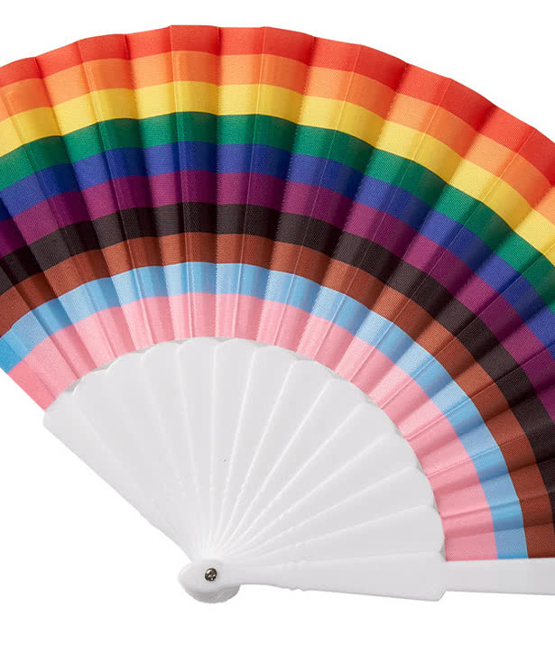 Rainbow Folding Handheld Fan
