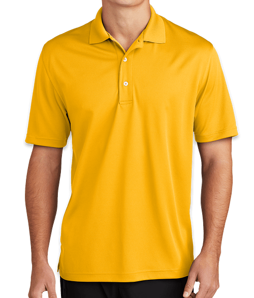 Sport-Tek Dri-Mesh Performance Polo - Embroidered in Gold