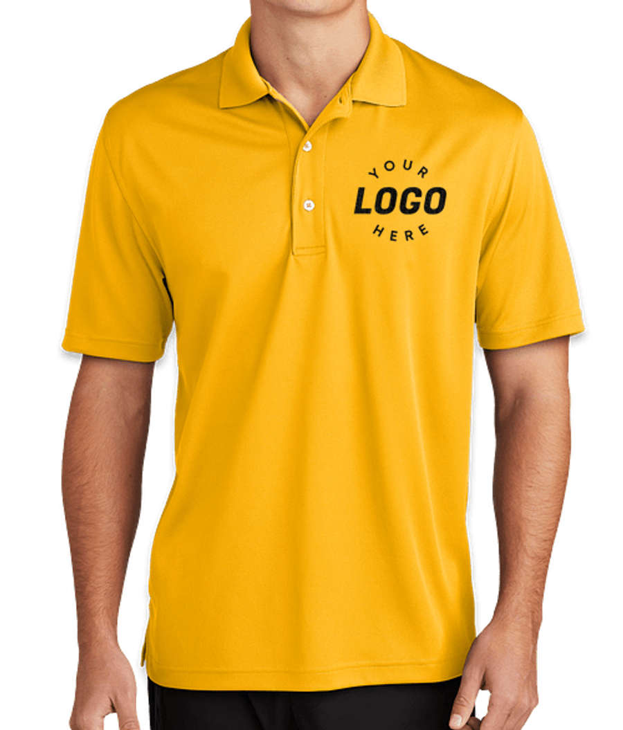 Sport-Tek Dri-Mesh Performance Polo - Embroidered in Gold