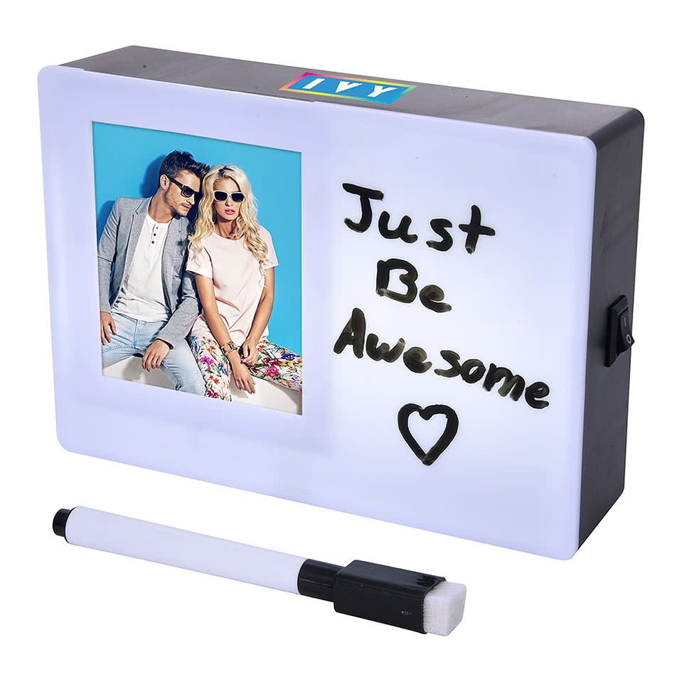 Light Up Cinema White Board and Photo Frame