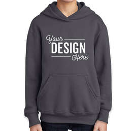 Port & Company Youth Core Pullover Hoodie - Color: Charcoal