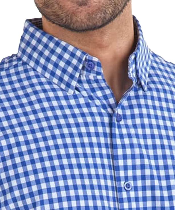 Storm Creek Influencer Wrinkle-Free Gingham Long Sleeve Dress Shirt