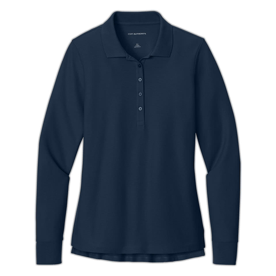 Port Authority Women's Wearever UV Long Sleeve Performance Pique Polo