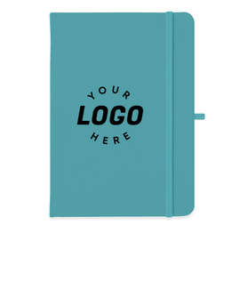 Medium Hard Cover Notebook - Color: Light Blue