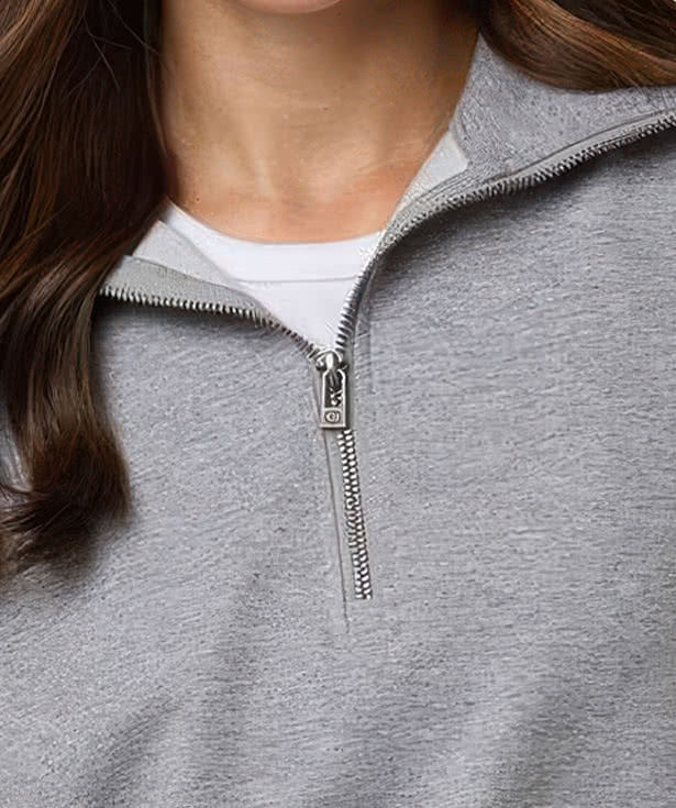 Custom Holloway Women's Heritage Prep French Terry Quarter Zip