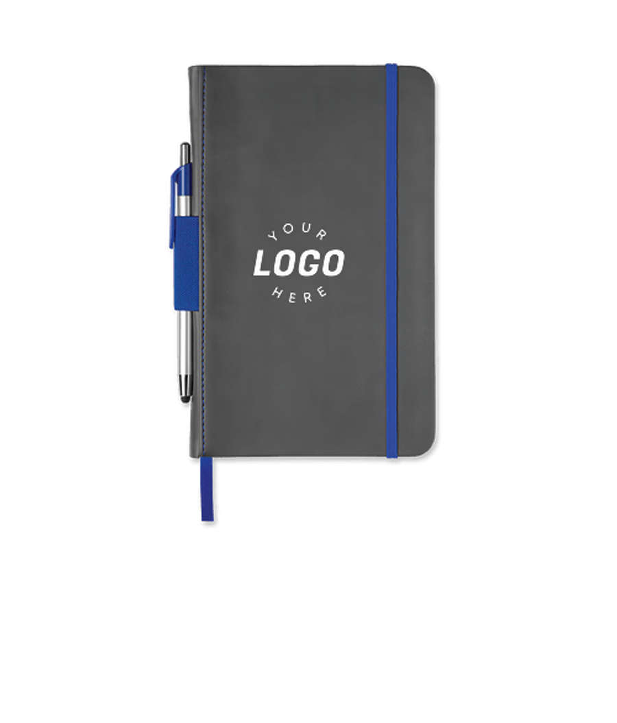 Chester Journal Soft Cover Notebook with Pen in Blue