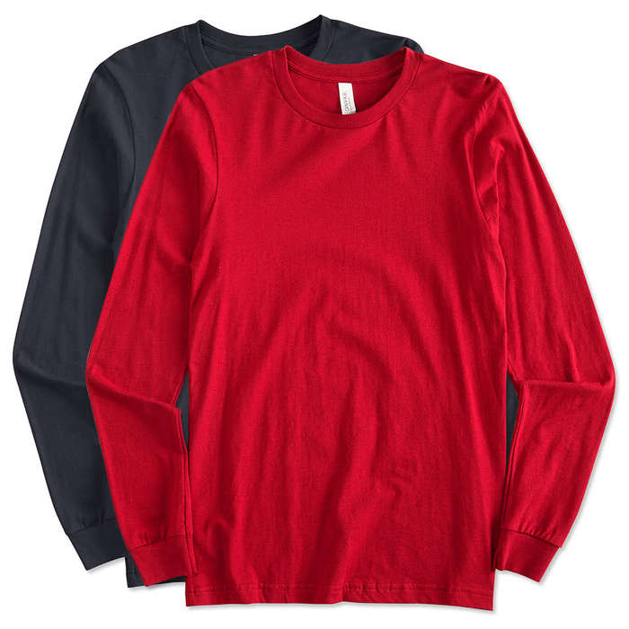 Skims Stretch Jersey Long Sleeve T-shirt in Red