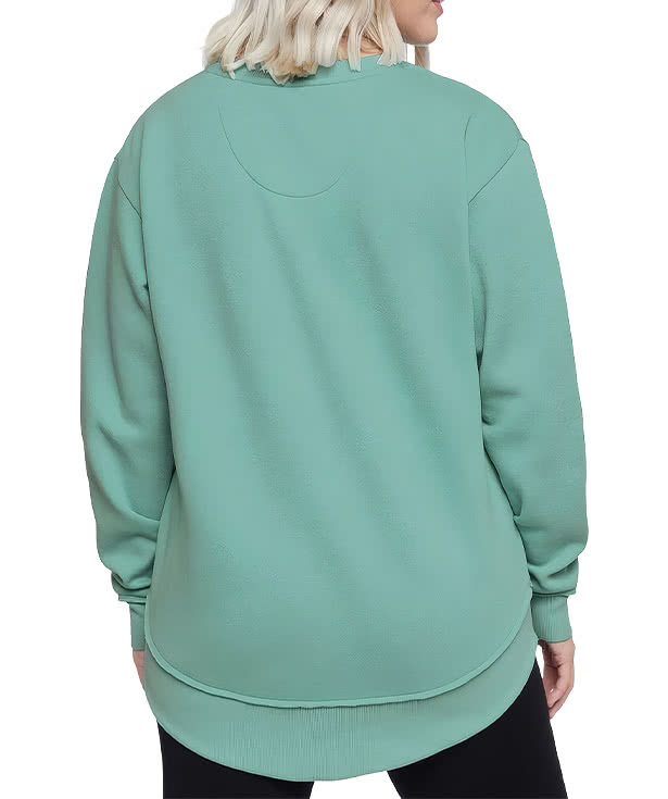 Live & Tell by LAT Women's Weekend Fleece Crewneck Sweatshirt