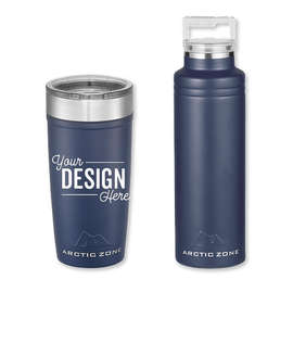 20 oz. Arctic Zone Copper Vacuum Insulated Drinkware Gift Set - Color: Navy