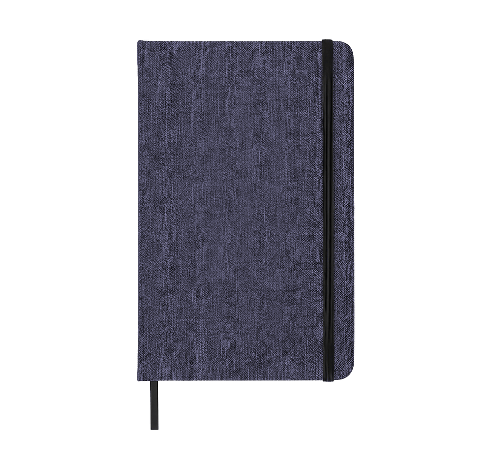 Twill Hard Cover Heathered Notebook-default