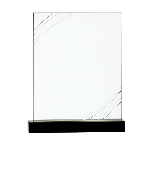 Laser Engraved Knockout Award in Clear