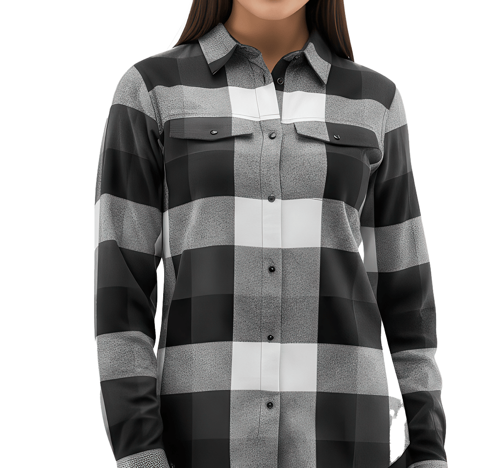 Stormtech Women's Logan Snap Front Plaid Long Sleeve Shirt-default