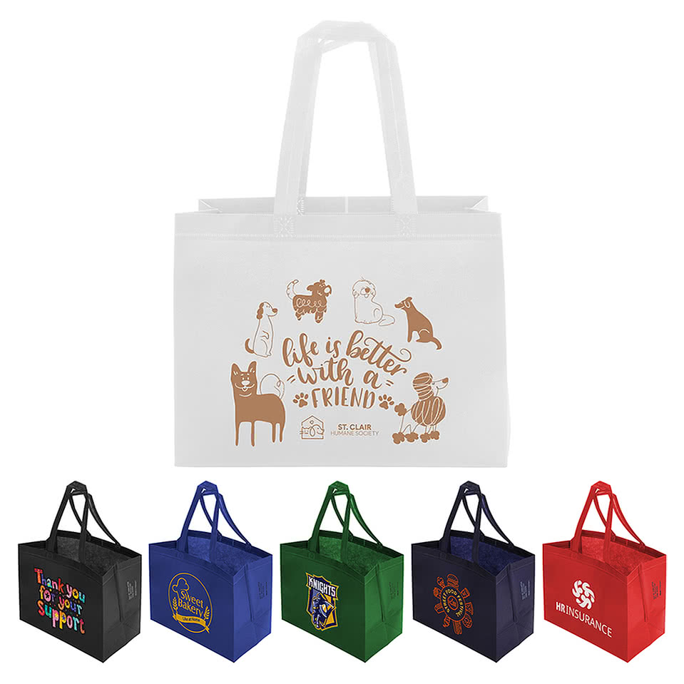 Kingston Recycled Non-Woven Heat-Sealed Tote Bag