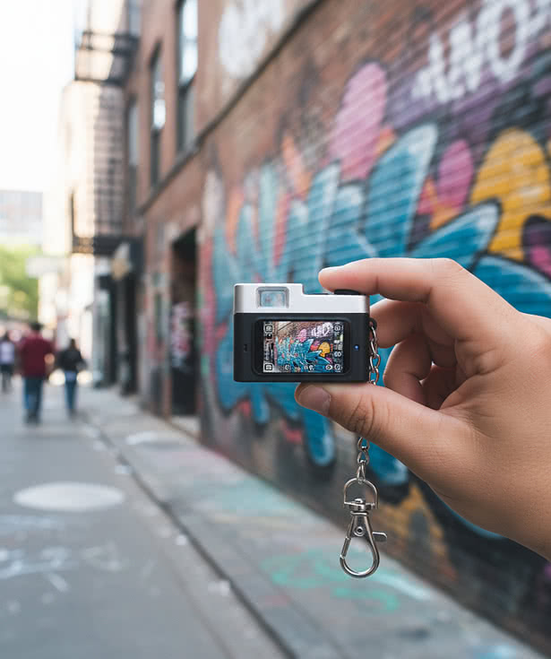 Mini Digital Camera Keychain