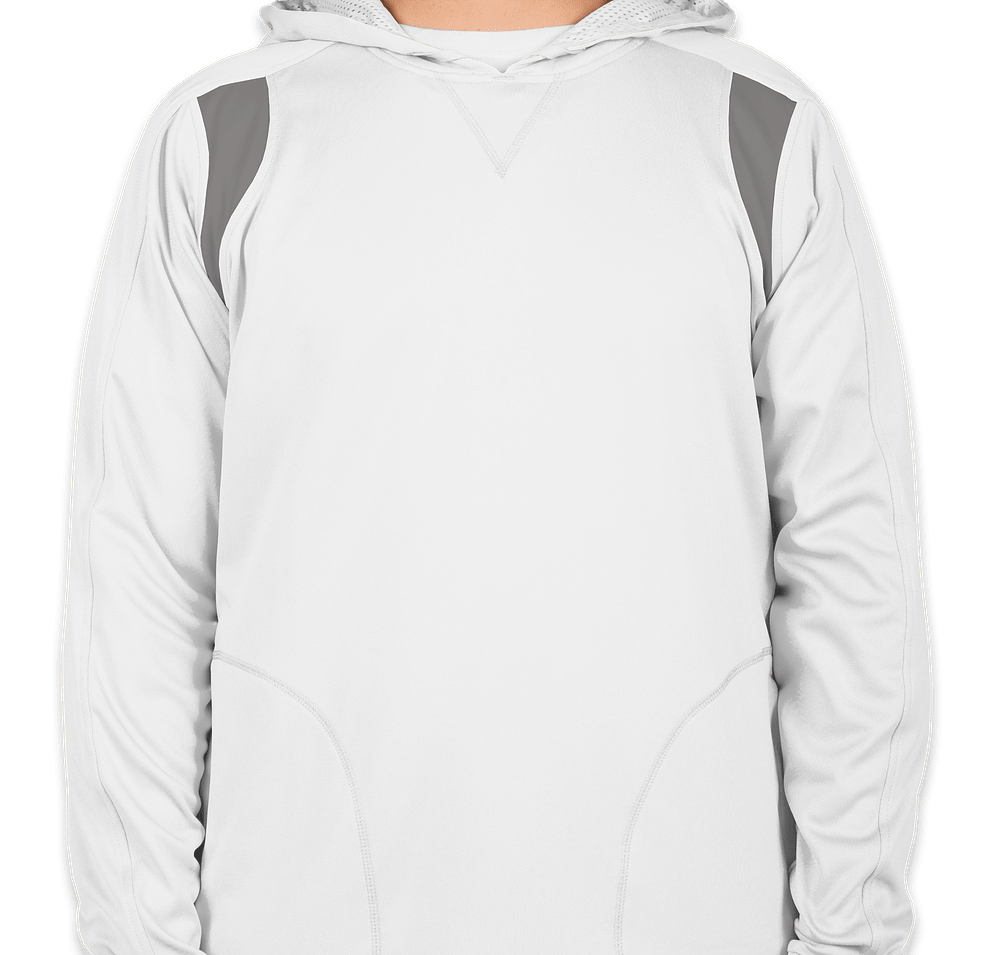 Team 365 Contrast Performance Pullover Hoodie-default