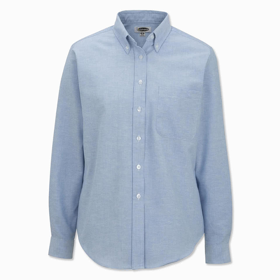 Edwards Women's Oxford Long Sleeve Easy Care Dress Shirt