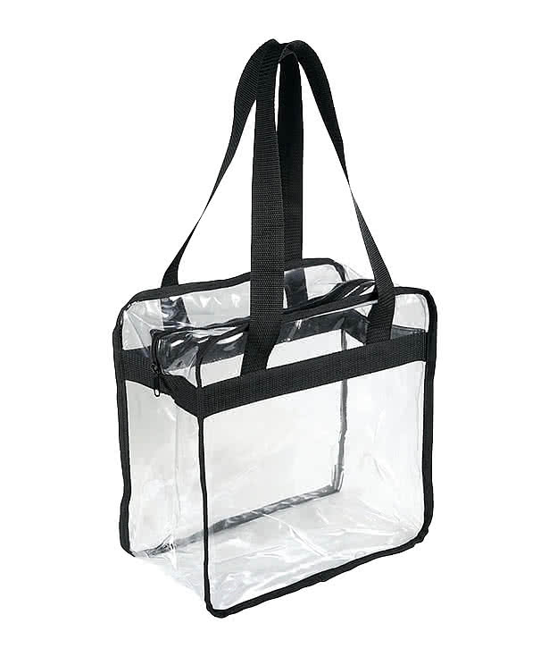 Clear Game Day Zippered Safety Tote Bag