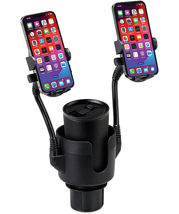 iLive Universal Cup Mount Dual Mobile Phone Holder