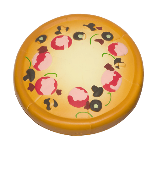 Pizza Stress Reliever in Brown/Yellow