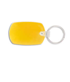 Standard Shape PVC Keychain - Color: Yellow