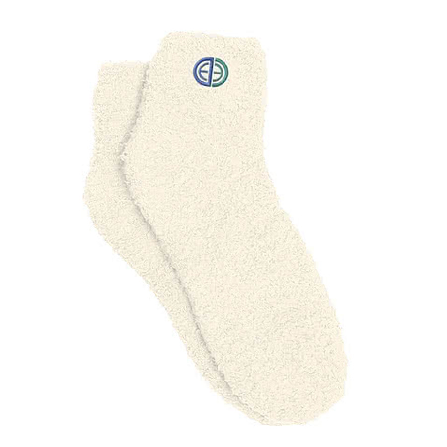 Fuzzy Socks in Ivory
