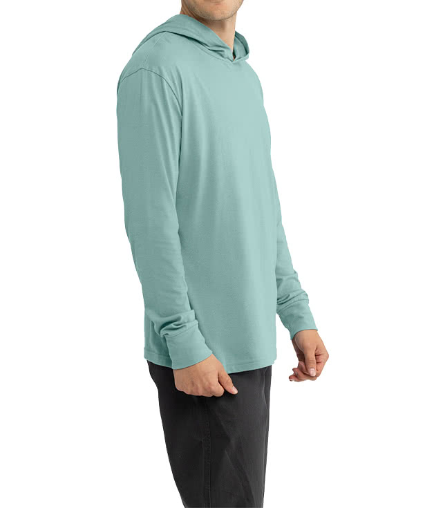 Next Level Jersey Blend Hooded Long Sleeve T-shirt