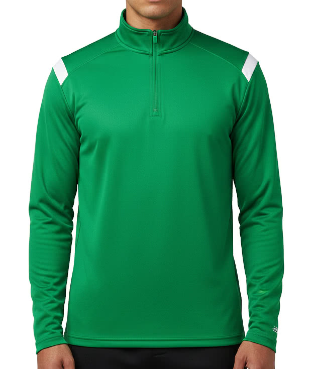 Badger On The Rise Sport Paneled Performance Quarter Zip Pullover